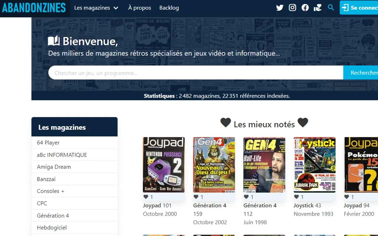 Abandonzines : magazines rétro sur les jeux vidéo et l’informatique