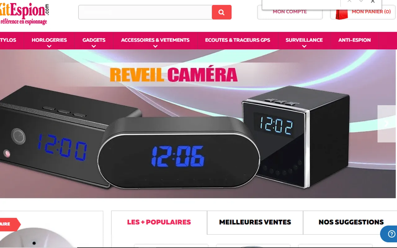 Acheter une caméra espion pour une mission secrète !