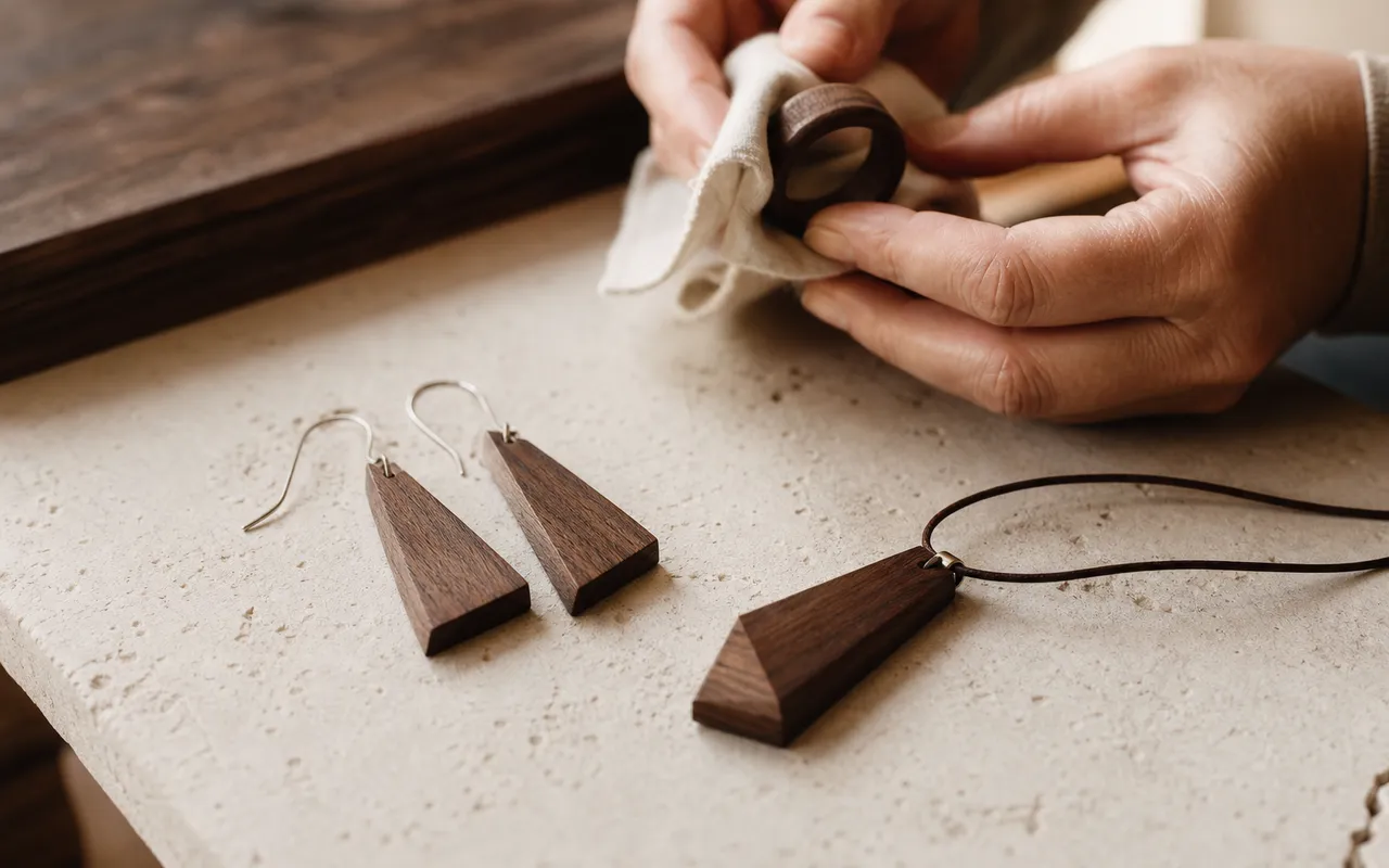 Bijou contemporain en bois : Ligne moderne avec un bijou en bois au design contemporain