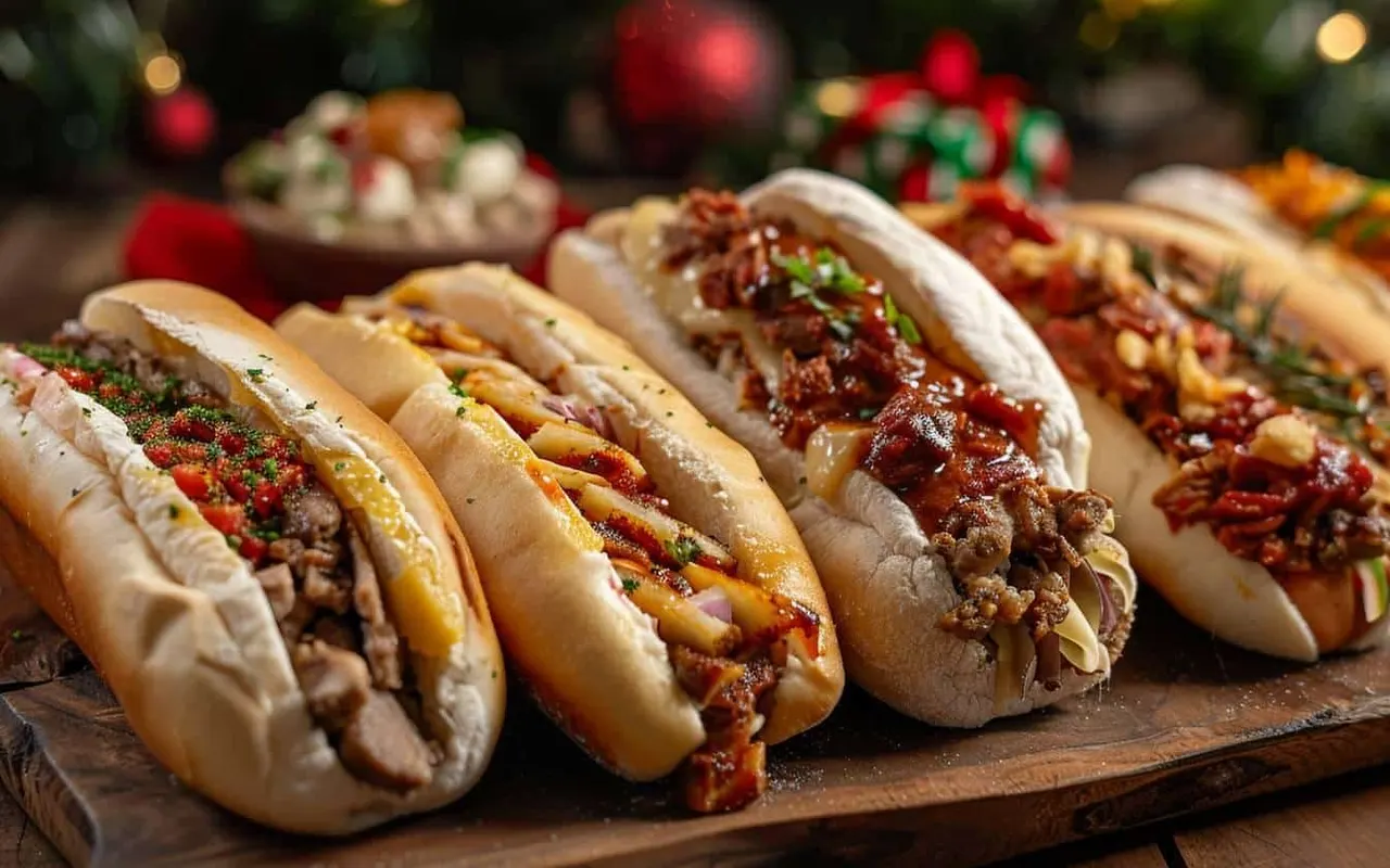 Bocadillos sucrés et salés pour un traiteur repas de Noël