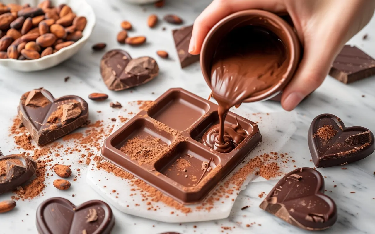 Comment faire du chocolat dans des moules