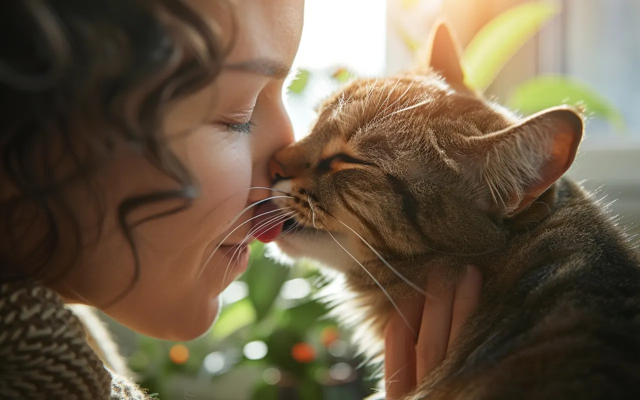 Comprendre les raisons pour lesquelles votre chat vous lèche le visage : comportement félin décrypté