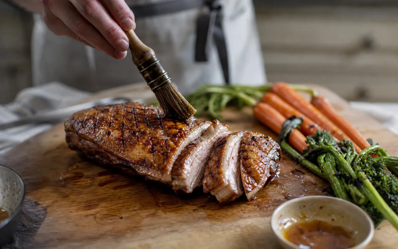 Magret de canard rôti au miel et épices : une cuisson parfumée