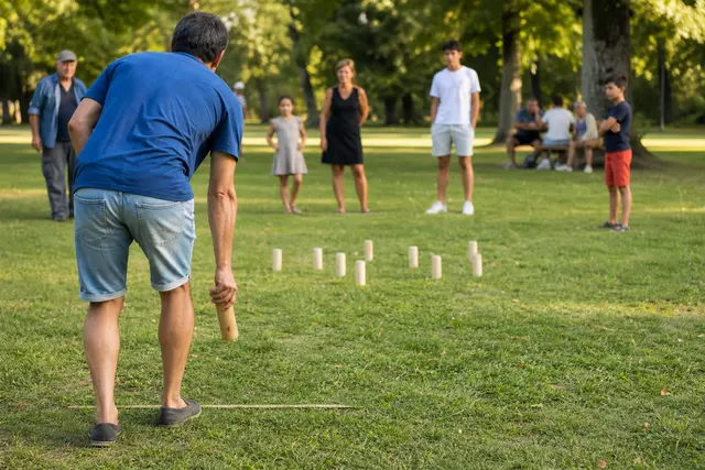 Jeu de Mölkky avec instructions claires : apprenez rapidement grâce à un guide facile à suivre