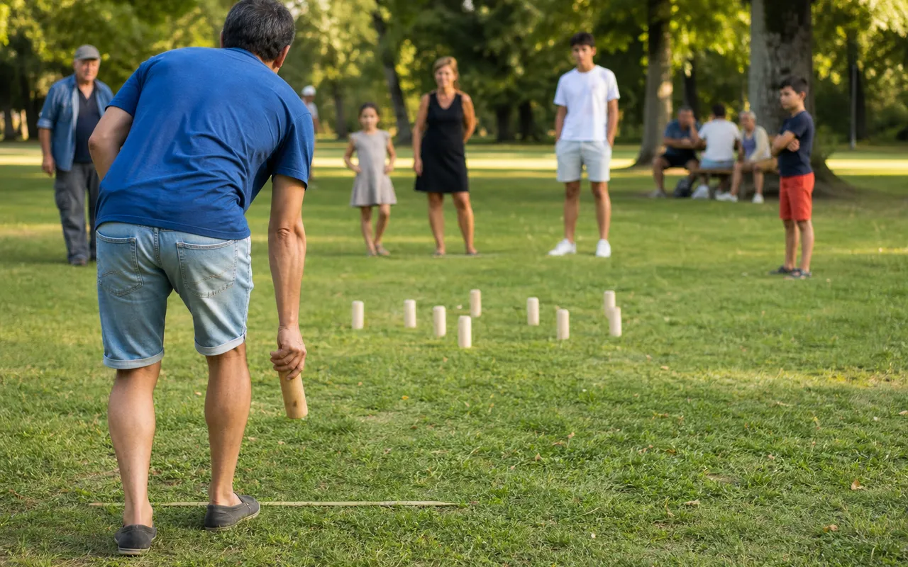 Jeu de Mölkky avec instructions claires : apprenez rapidement grâce à un guide facile à suivre