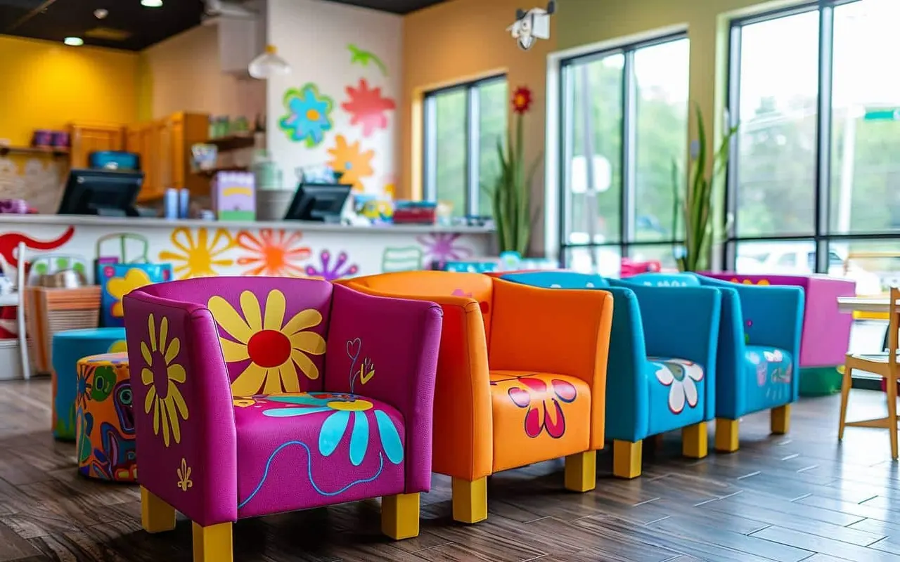 Quelle est l’importance des zones d’attente avec mobilier pour enfants dans les restaurants ?