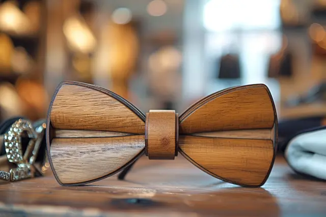 Tendance élégance à verviers : le succès du noeud papillon en bois chez les dandys modernes