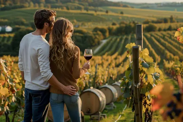 visites de vignobles et dégustations en couple