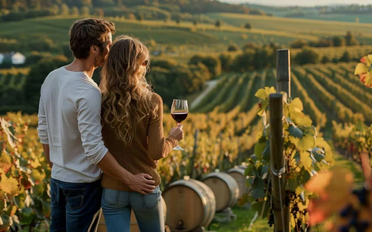 visites de vignobles et dégustations en couple